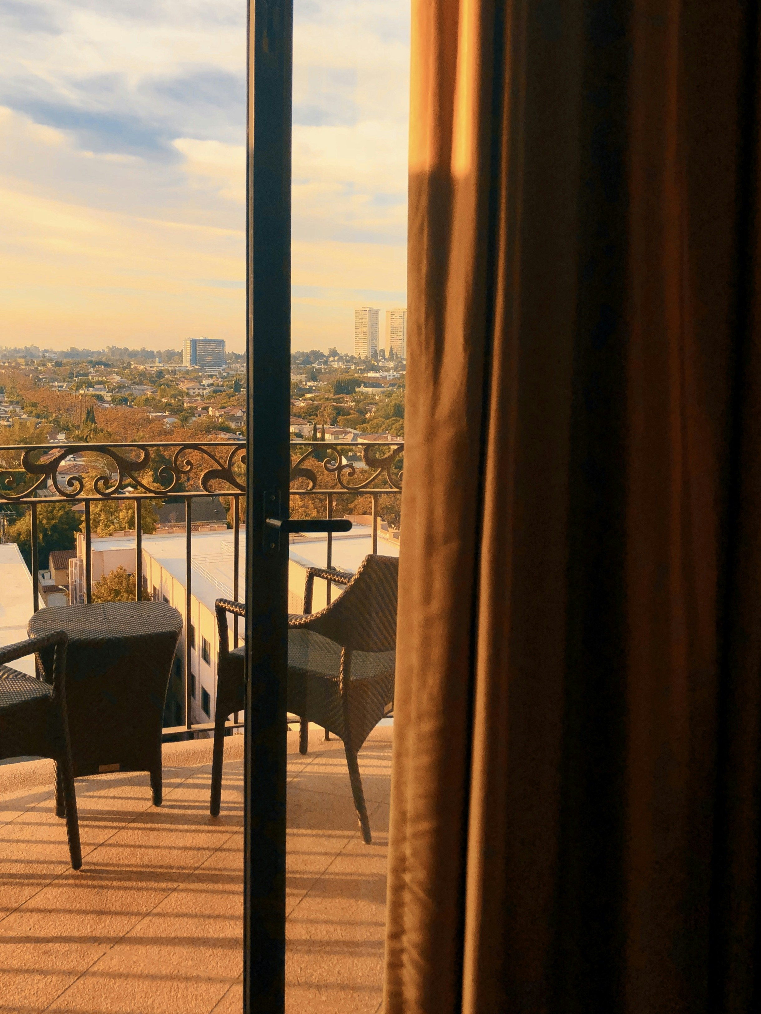 chairs and table on porch