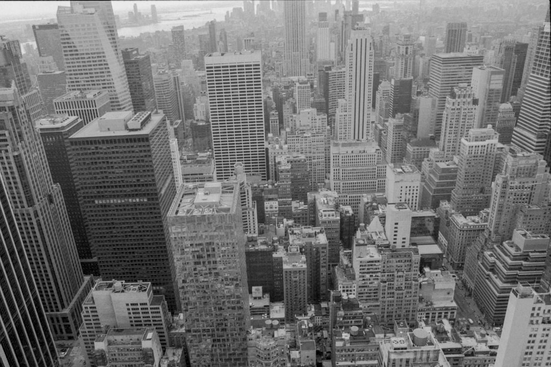 aerial photo of buildings