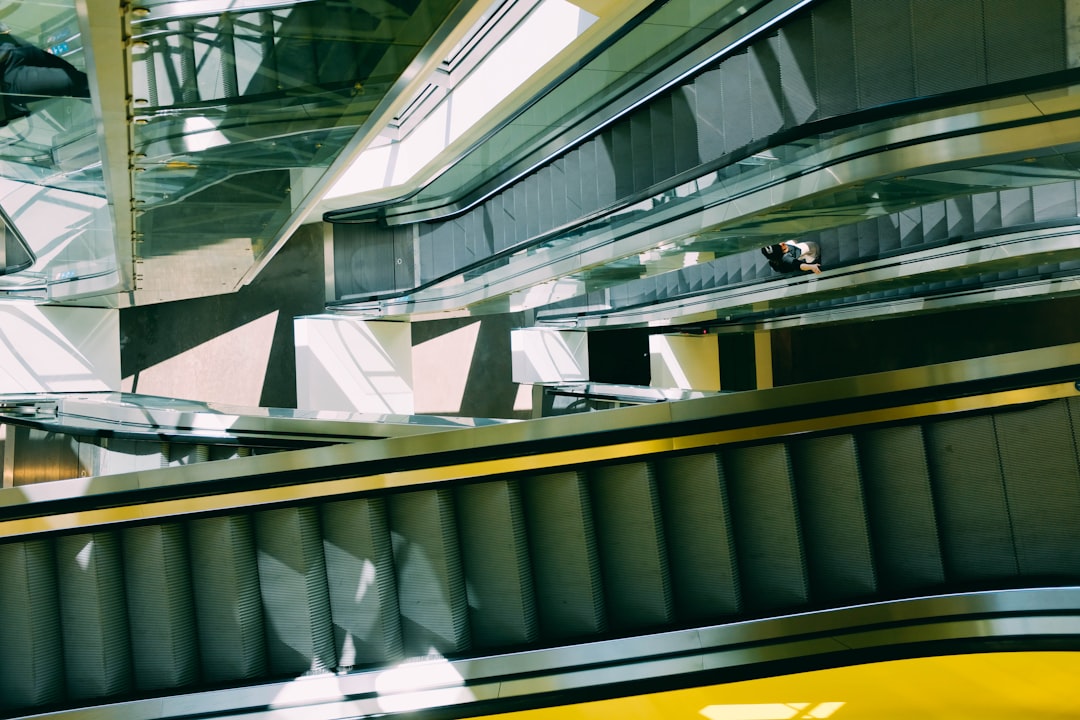 escalators in mall