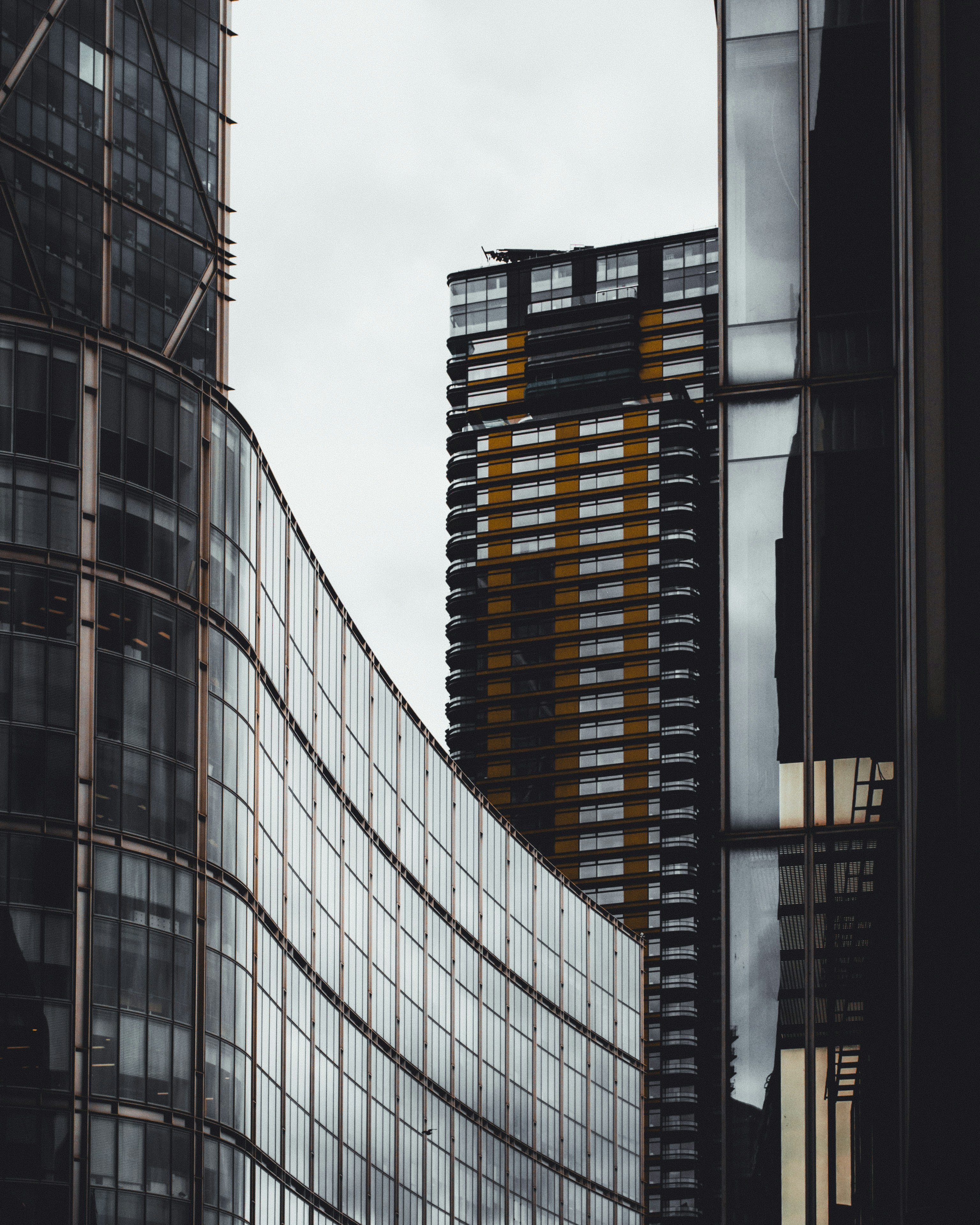 architectural photography of gray city building