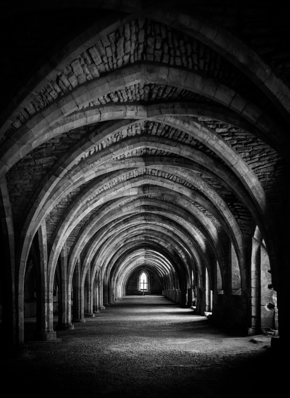 architectural photography of hallway