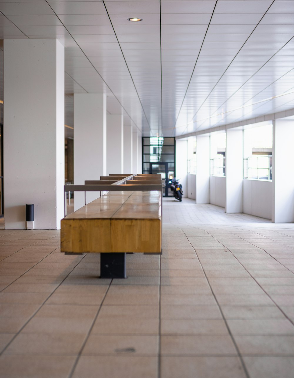 rectangular brown wooden table