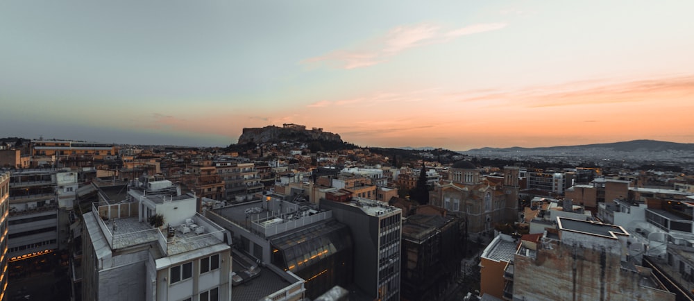 aerial photo of buildings