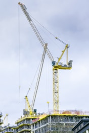 yellow metal crane