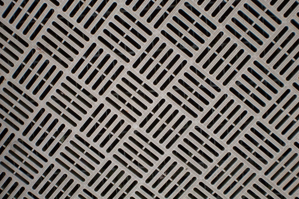 a close up view of a metal grate
