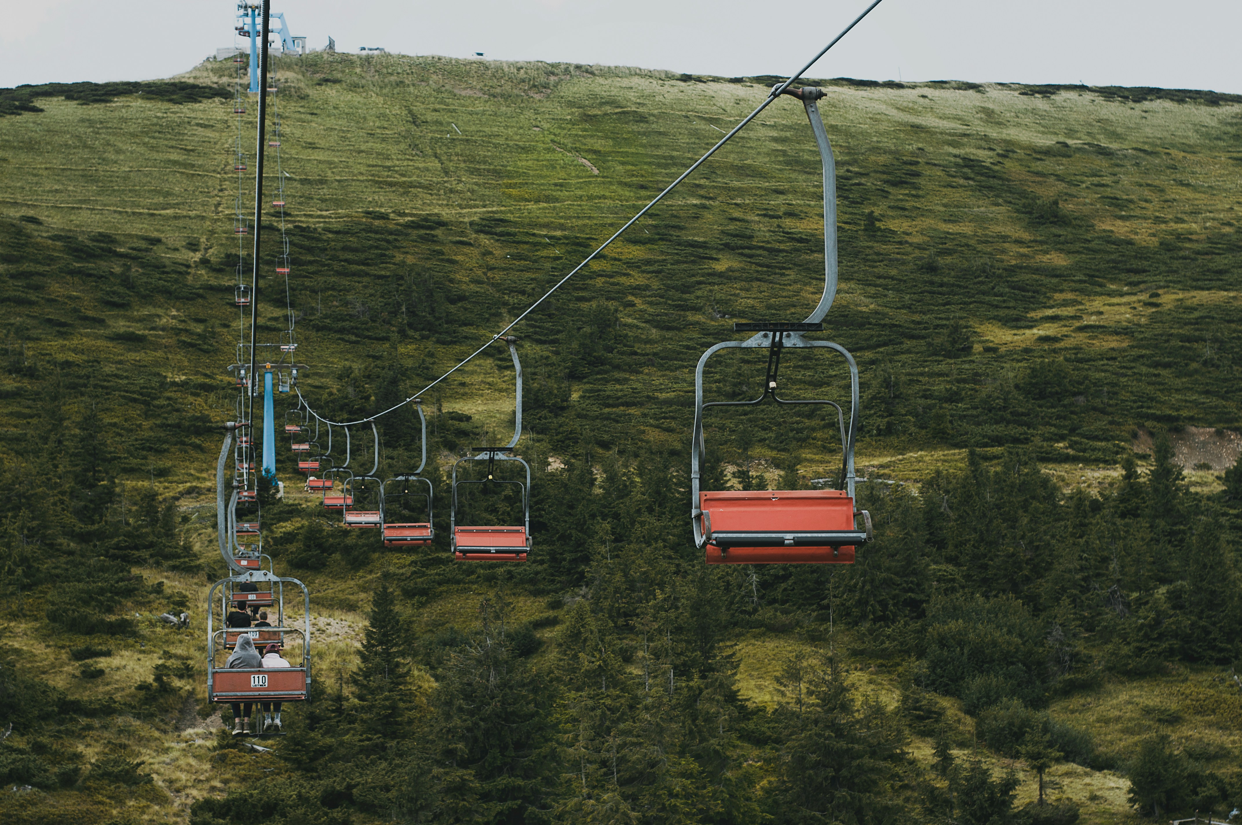 red cable car