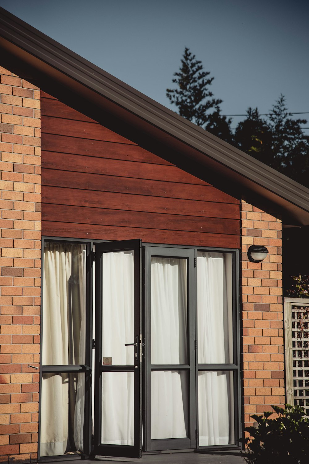 close up photography of house window