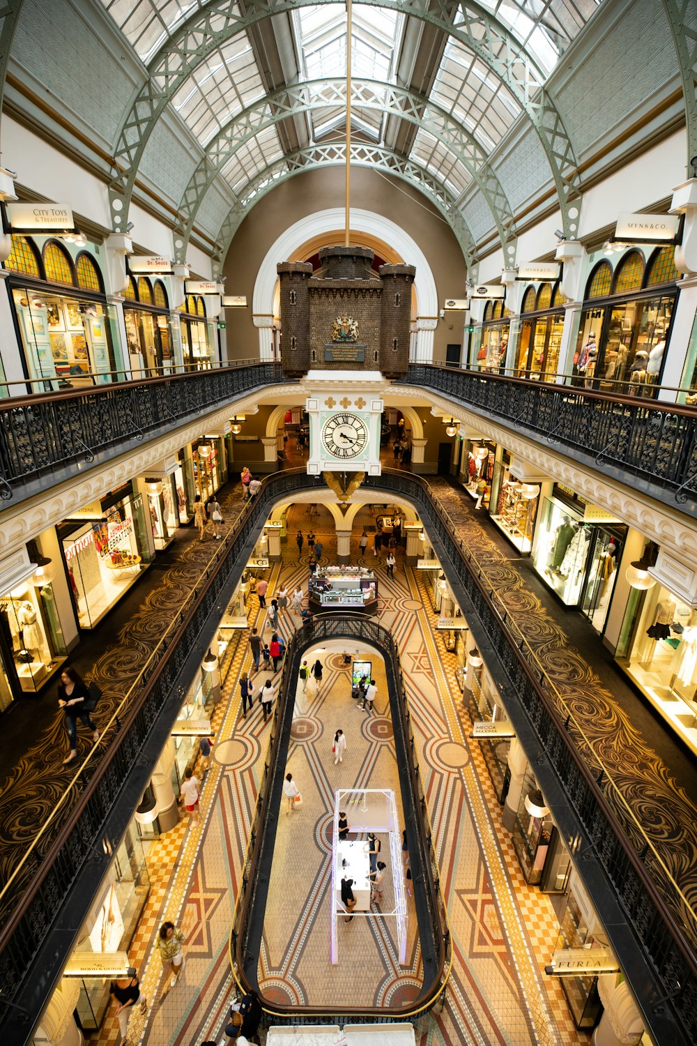 people inside building