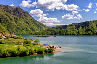 houses near body of water during daytime
