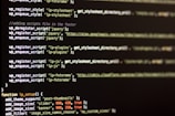 a computer screen with a bunch of text on it
