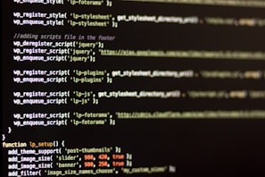 a computer screen with a bunch of text on it