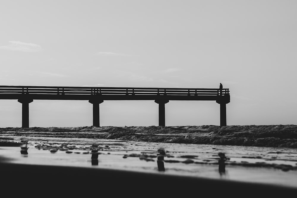 silhouette of bridge