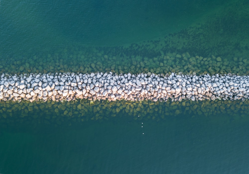 pile of rocks dock