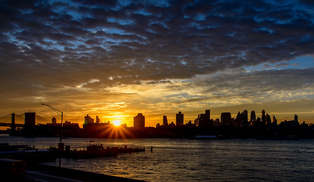 silhouette of buildings