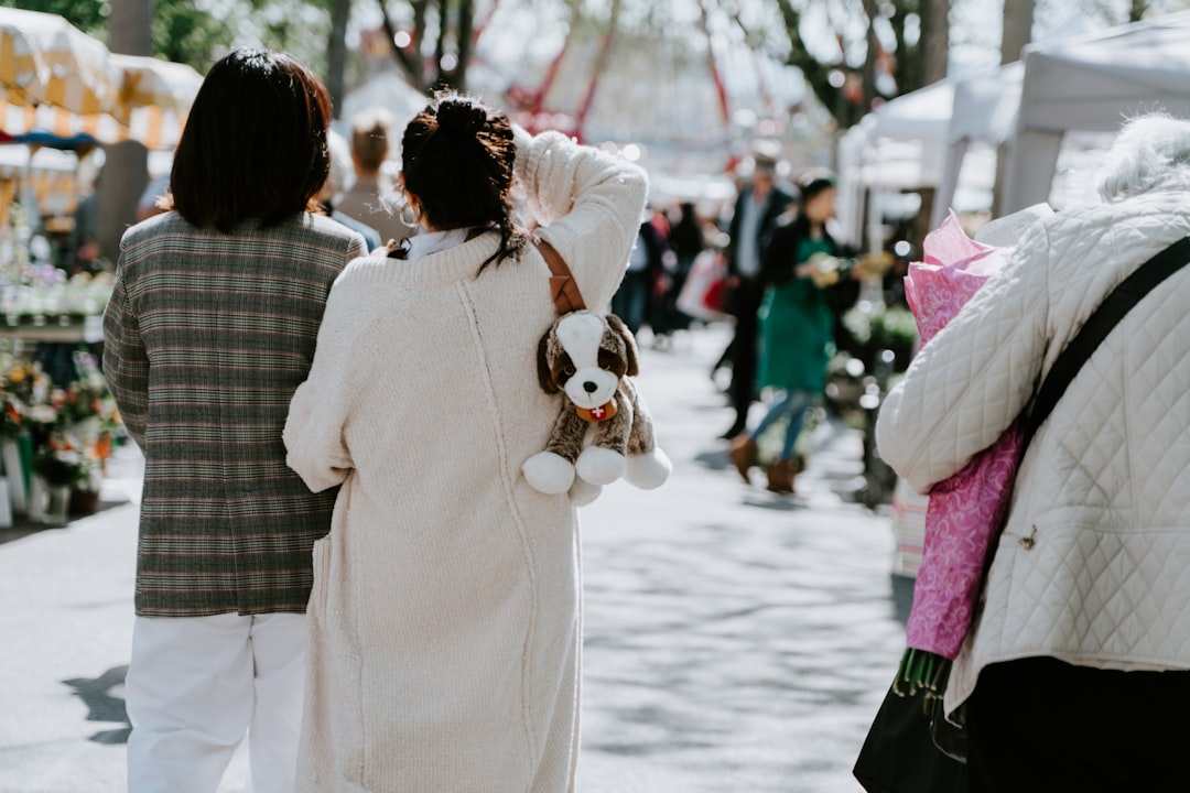 two women near tree