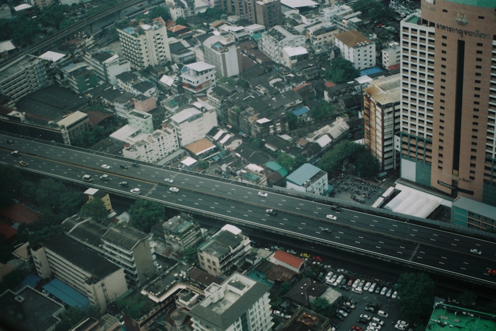 road near buildings