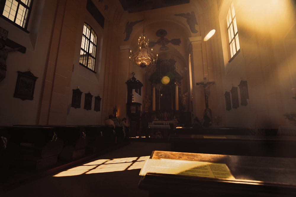 white concrete cathedral interior