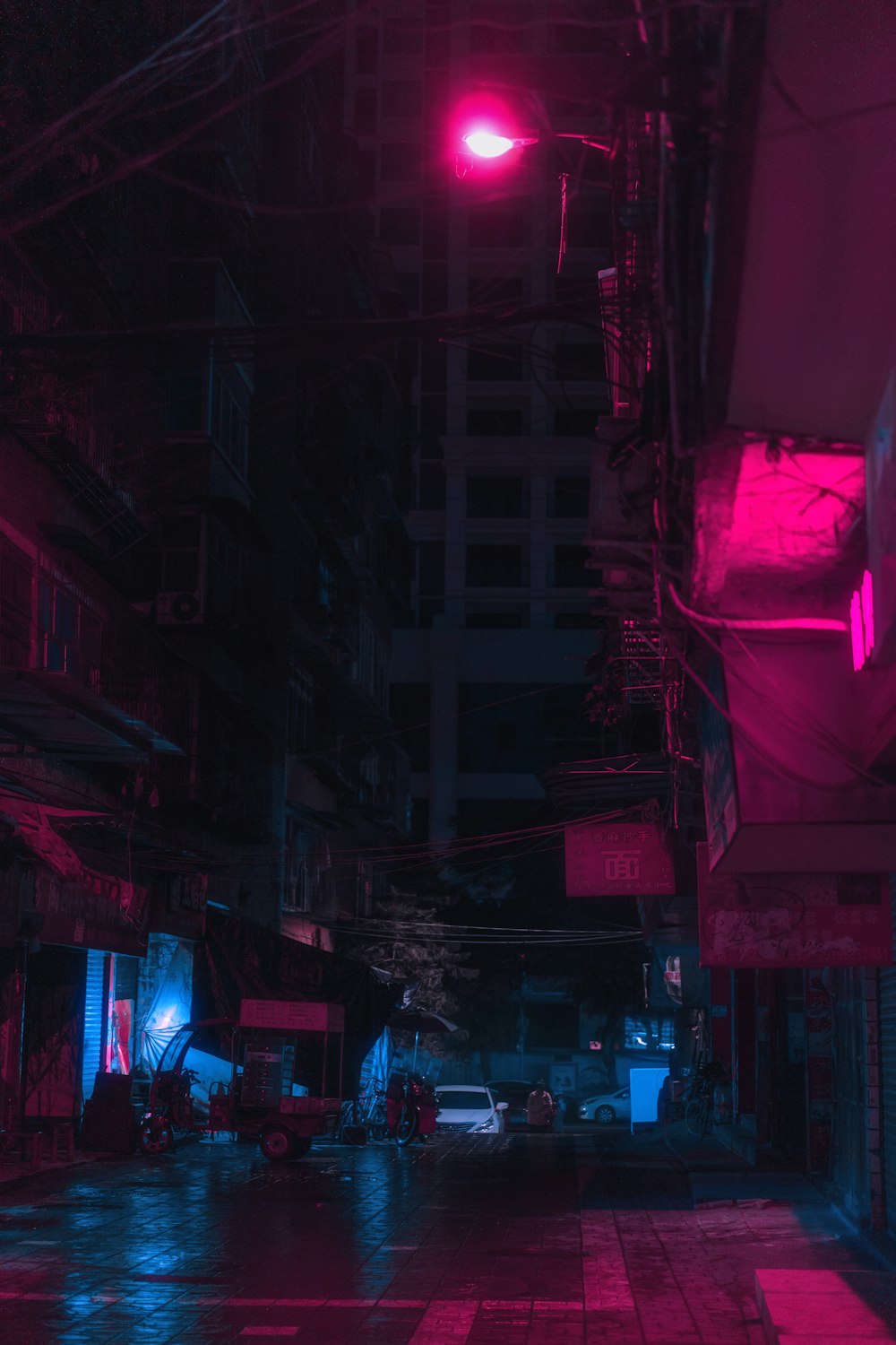 empty street road surrounded by buildings