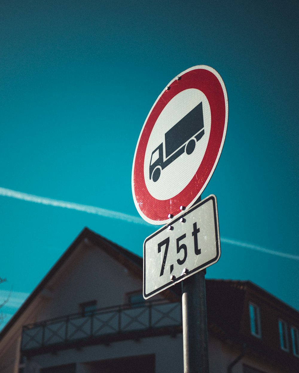 truck street sign