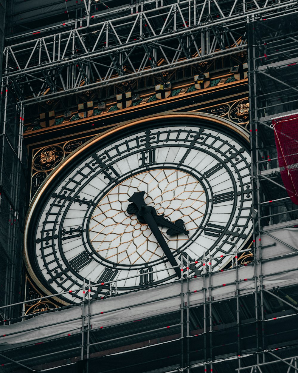 white clock tower reading at 4:26