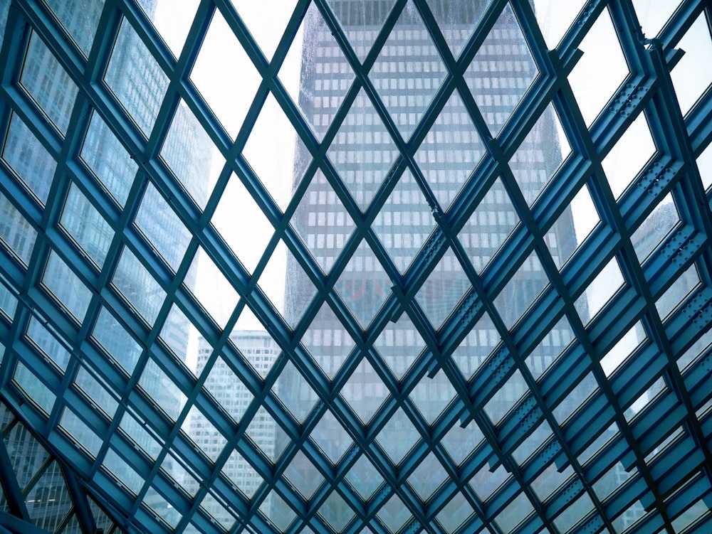 building through diagonal ceiling