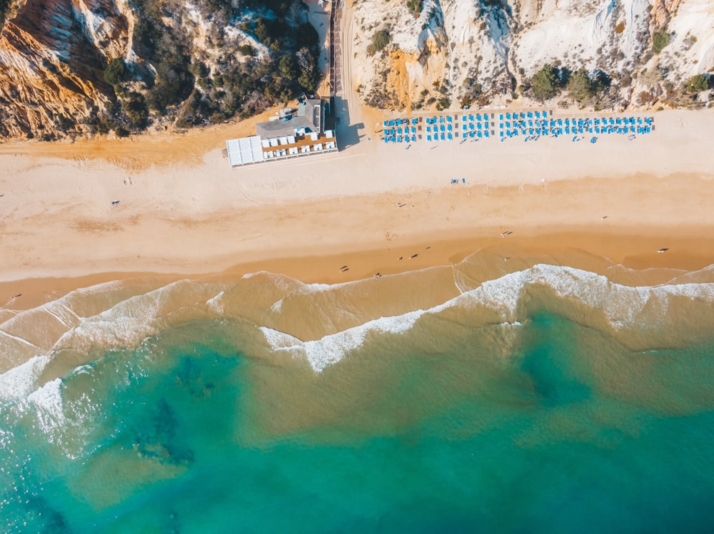 aerial photography of shore during daytime