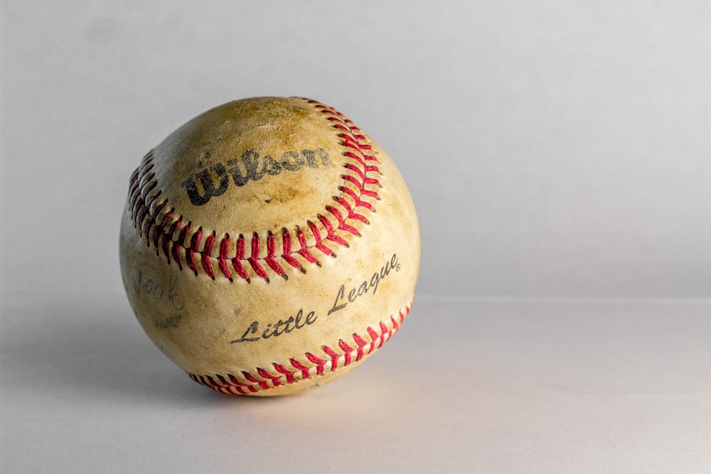 white Wilson baseball