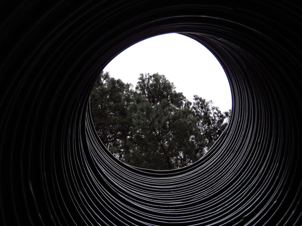 black metal tunnel