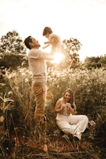man carrying girl