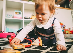 toddler playing toy