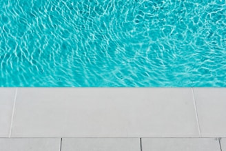 blue swimming pool