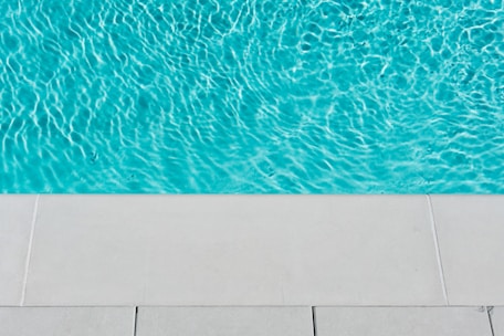 blue swimming pool