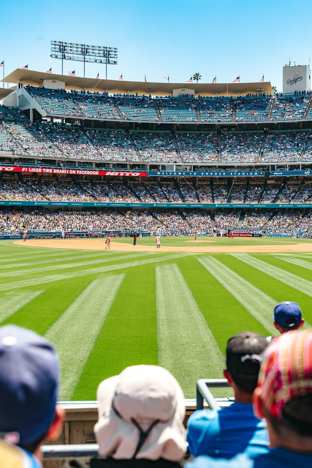 people at the baseball stadium during day