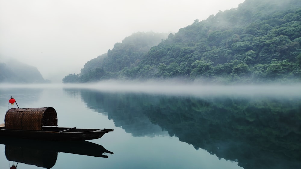 boat floating on water