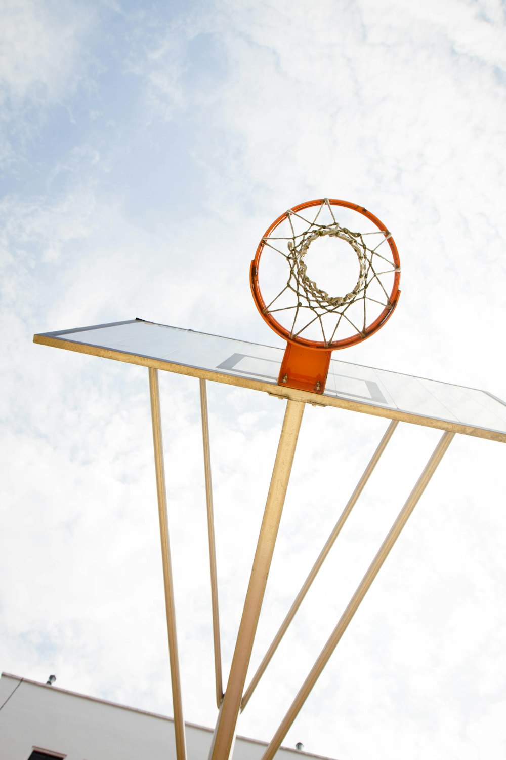 white basketball system