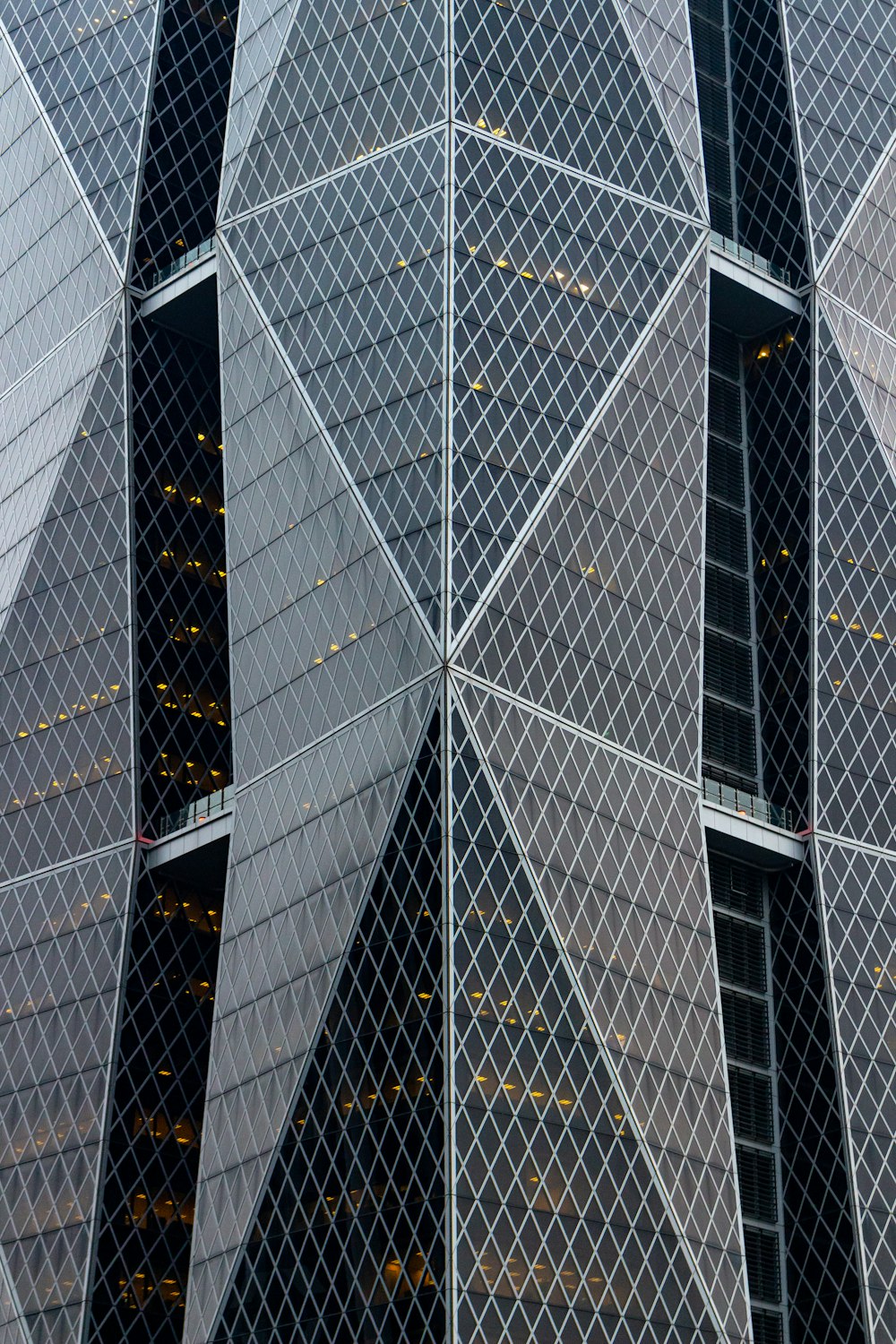 glass building close-up photo