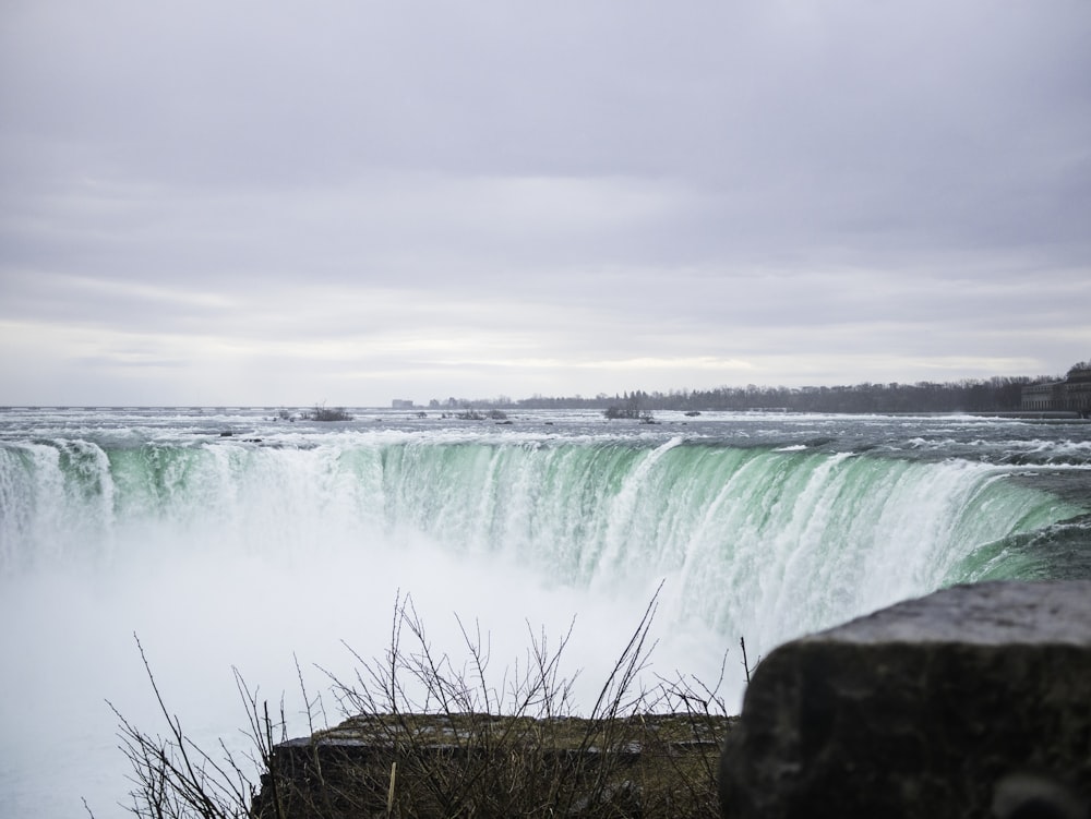 waterfalls during day