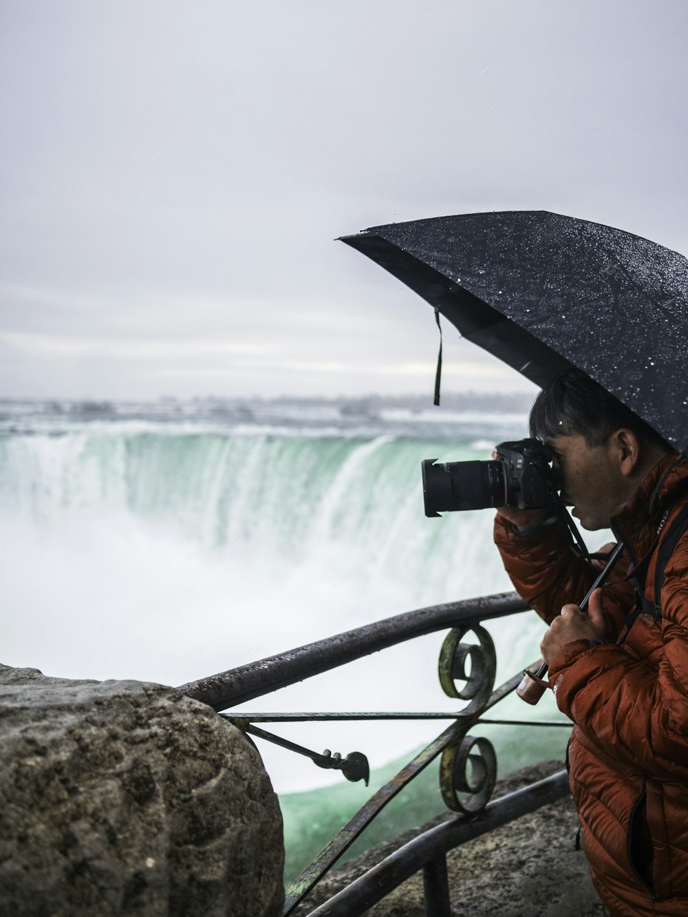 man taking photo