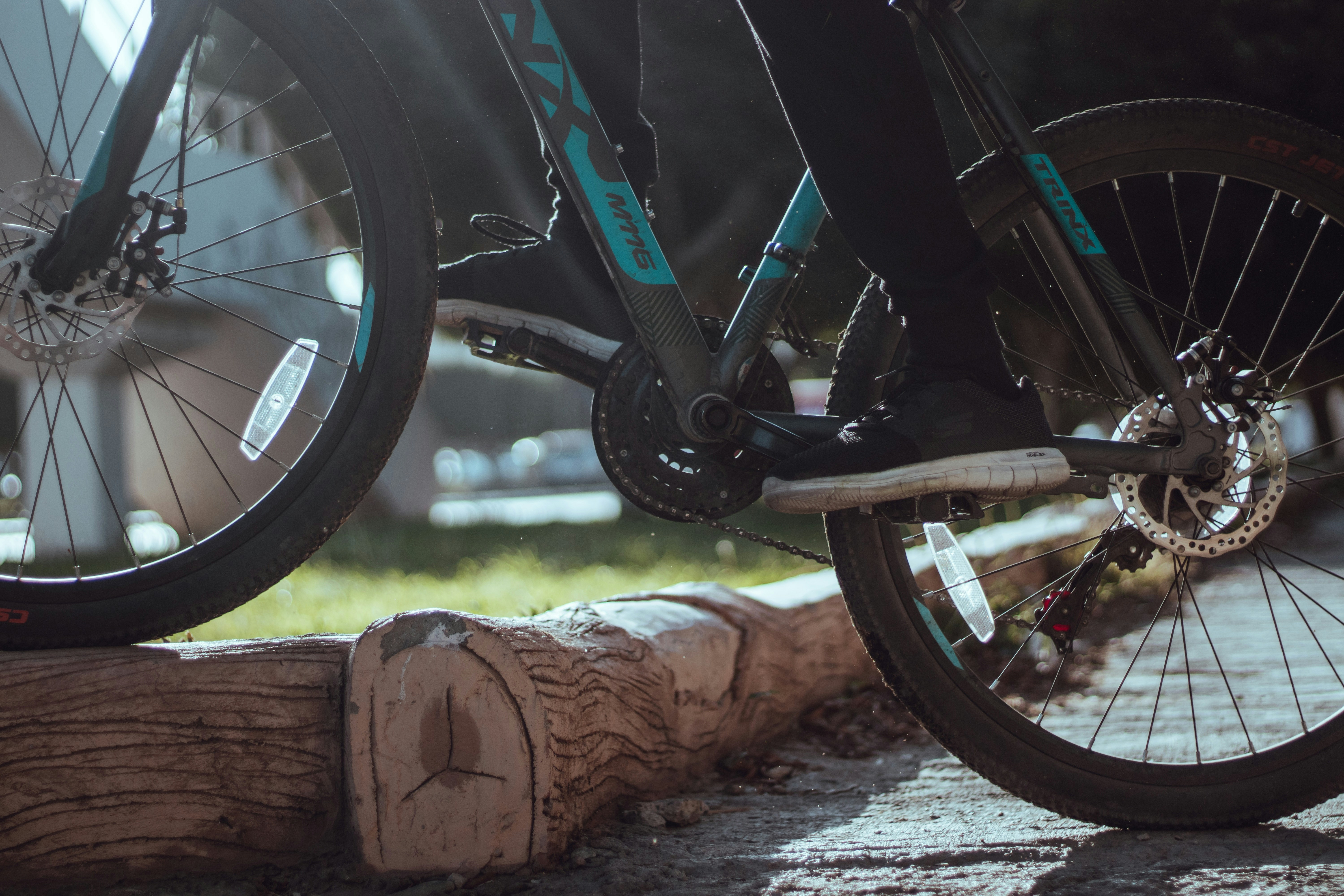 black mountain bike