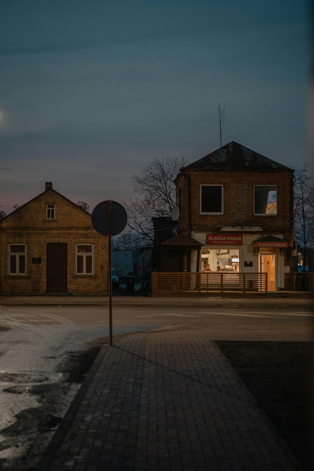 houses during night