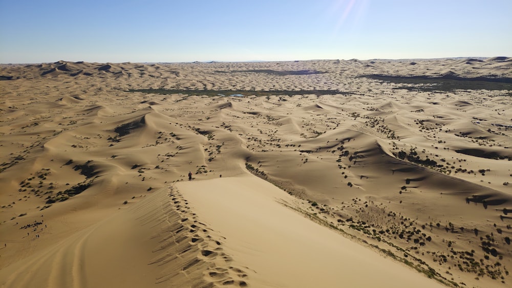 aerial photography of desert