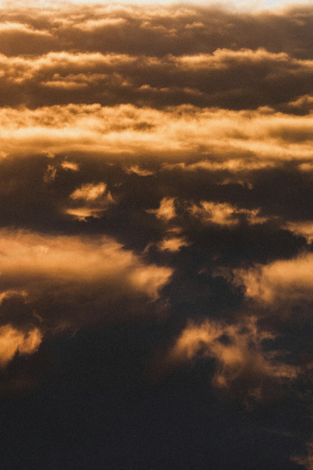 clouds during golden hour