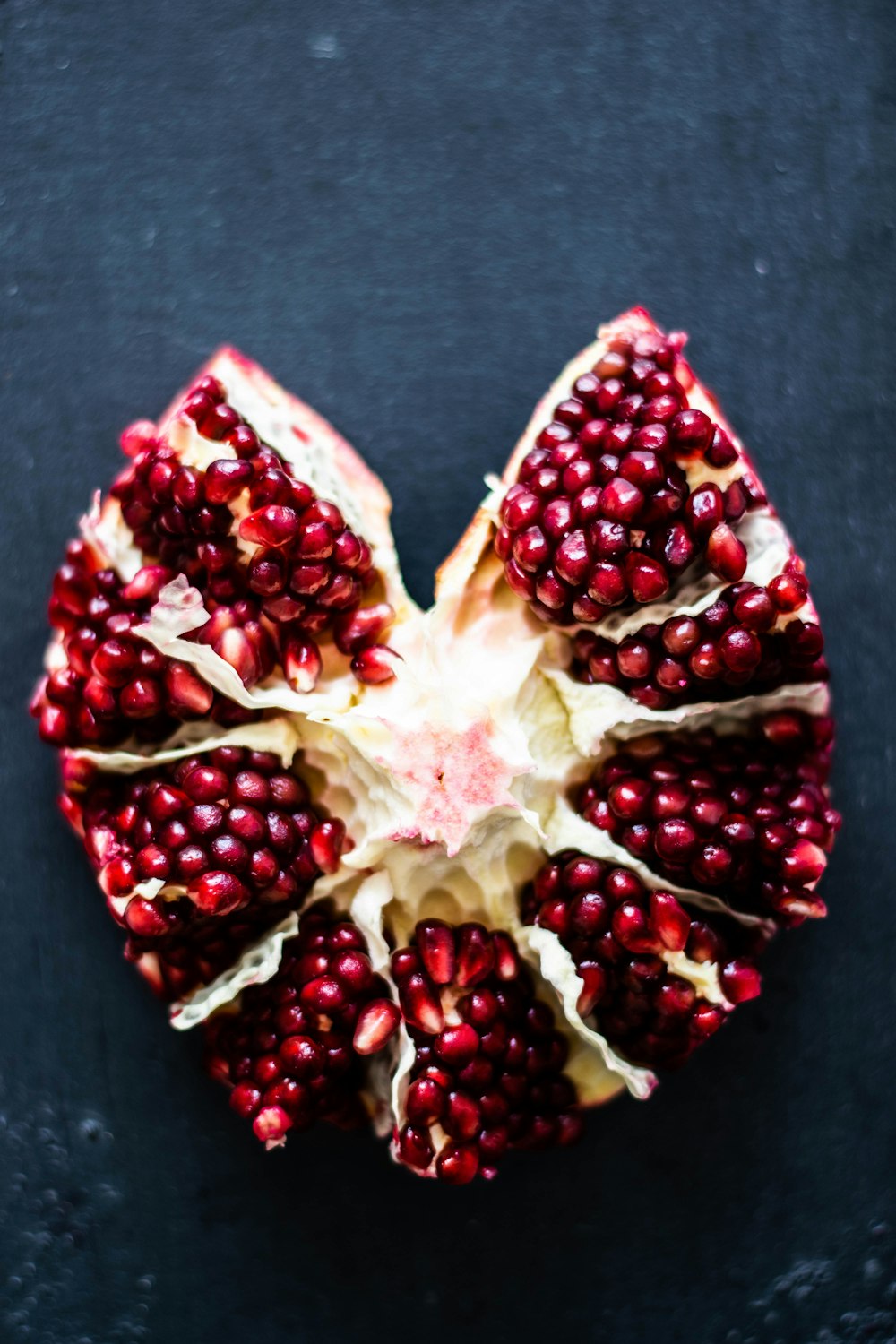 sliced pomegranate fruit