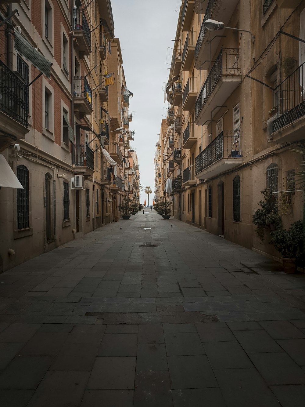 narrow pathway between houses