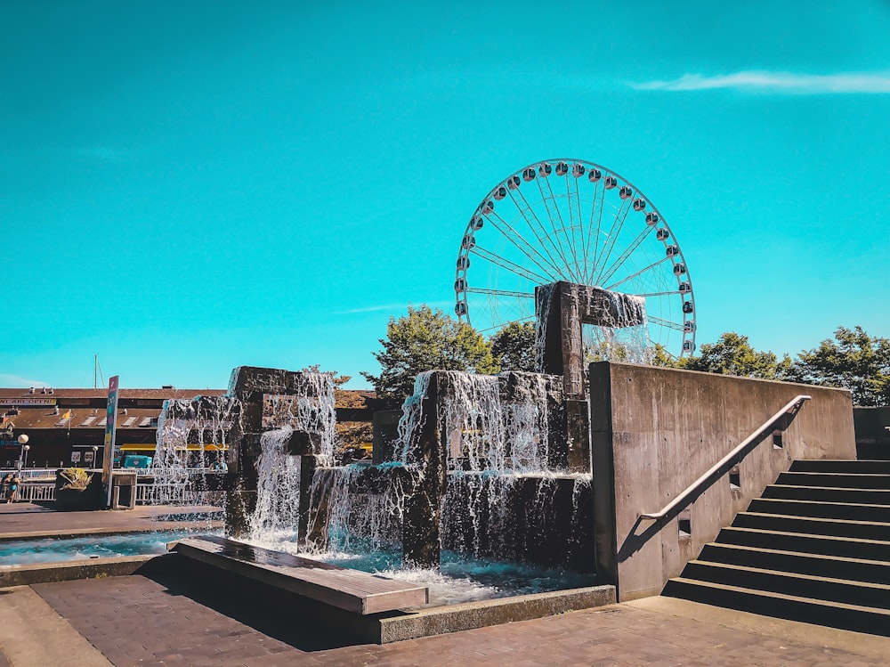 outdoor fountain photography