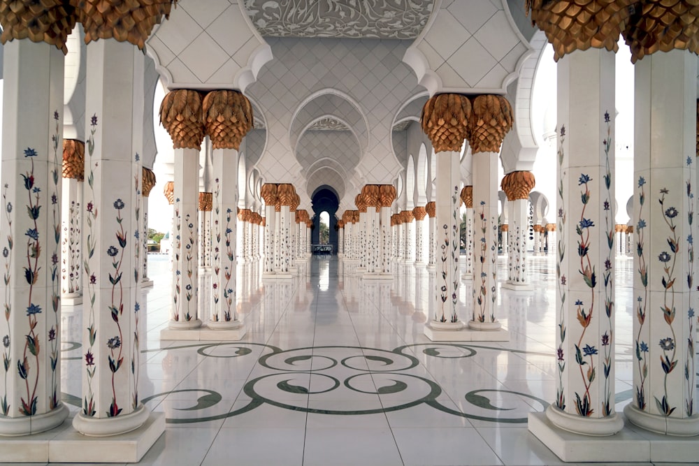 white painted building interior