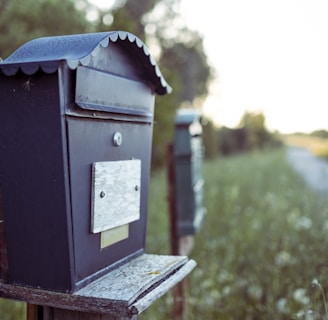 black mail box