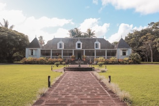 brown brick house