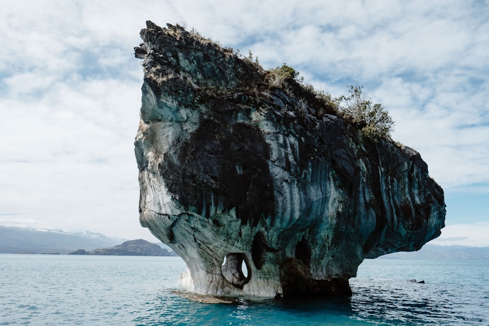 rock near ocean