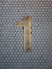 brown number 1 graphic